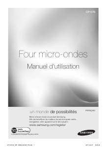 Mode d’emploi Samsung CP1370-W Micro-onde