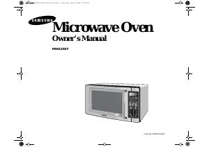 Manual Samsung MW123ST Microwave