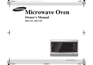 Manual Samsung MW9114W Microwave