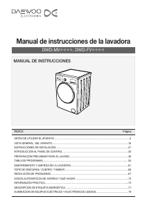 Manual de uso Daewoo DWD-FV5241 Lavadora