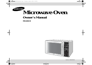 Manual Samsung MS143SCE Microwave