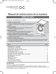 Manual de uso Daewoo DWD-HT1211C Lavadora