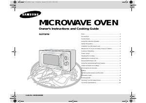 Manual Samsung G271FN Microwave