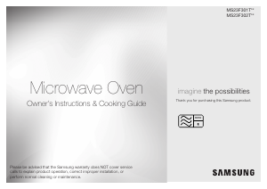 Manual Samsung MS23F301TAW/EU Microwave