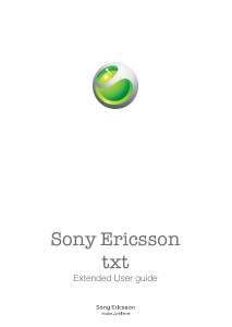 Manual Sony Ericsson txt Mobile Phone