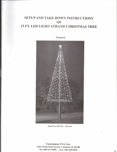 Manual Uncommon USA WLT-15 Christmas Tree