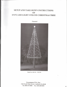 Handleiding Uncommon USA MLT-15 Kerstboom