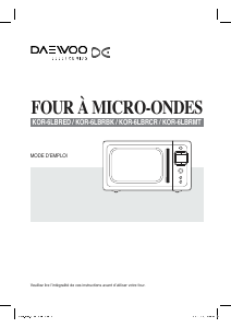 Mode d’emploi Daewoo KOR-6LBRBK Micro-onde
