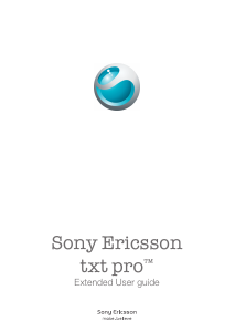 Manual Sony Ericsson txt pro Mobile Phone