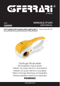 Manual de uso G3 Ferrari G20065 Rallador de queso