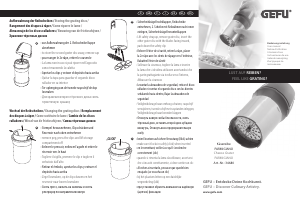 Manual de uso GEFU Parmigiano Rallador de queso