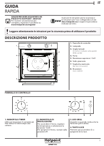 Manuale Hotpoint-Ariston GA 3 124 IX HA Forno