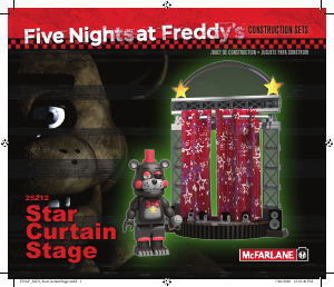 Manual McFarlane set 25212 Five Nights at Freddys Star curtain stage