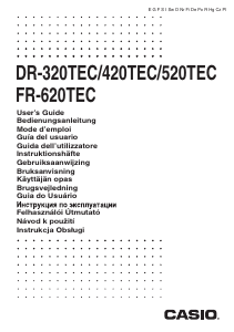 Brugsanvisning Casio DR-320TEC Printe regnemaskine