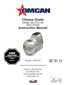 Manual Omcan GR-IT-0140 Cheese Grater