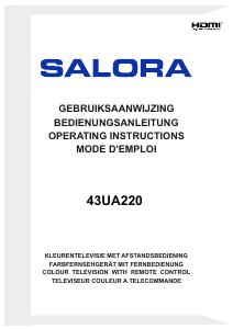 Mode d’emploi Salora 43UA220 Téléviseur LED