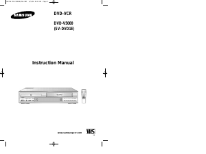 Manual Samsung DVD-V500 DVD-Video Combination
