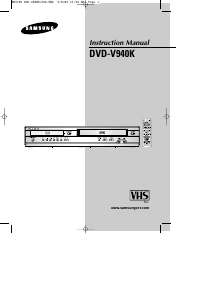 Manual Samsung DVD-V940K DVD-Video Combination