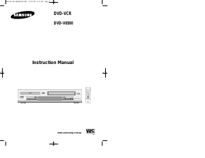 Manual Samsung DVD-V6500V DVD-Video Combination