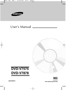 Manual Samsung DVD-V7575 DVD-Video Combination