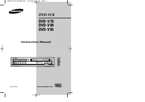 Manual Samsung DVD-V80 DVD-Video Combination