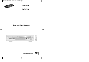 Manual Samsung DVD-V55KV DVD-Video Combination