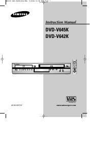 Manual Samsung DVD-V645K DVD-Video Combination