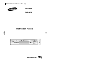 Manual Samsung DVD-V72K DVD-Video Combination