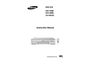 Handleiding Samsung DVD-V5000A DVD-Video combinatie