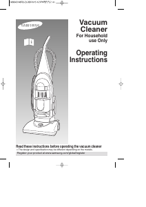 Manual Samsung VC-U364B Vacuum Cleaner