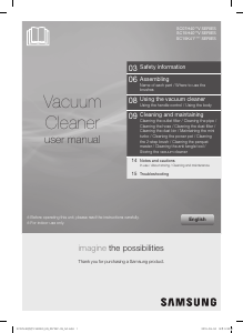 Manual Samsung VC15K4170VP Vacuum Cleaner