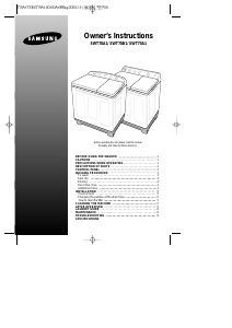 Manual Samsung SWT70B1 Washing Machine