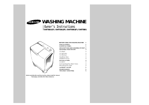 Manual Samsung WT60B3 Washing Machine