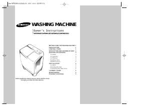 Manual Samsung WT85S3 Washing Machine