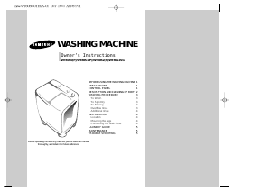 Manual Samsung WT80S2P Washing Machine