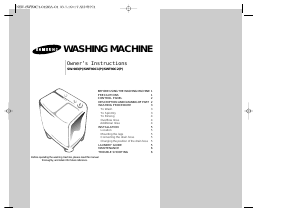 Manual Samsung WT10S2P Washing Machine