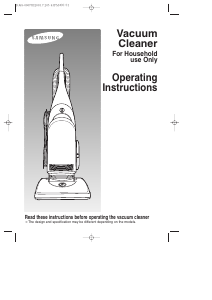 Manual Samsung VC-U313 Vacuum Cleaner