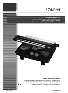 Bedienungsanleitung Bomann KG 1207 CB Kontaktgrill