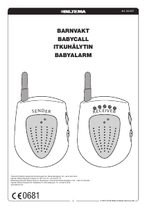 Bruksanvisning Biltema 24-547 Babycall