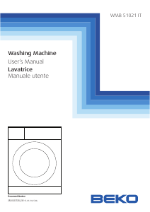 Manuale BEKO WMB 51021 IT Lavatrice