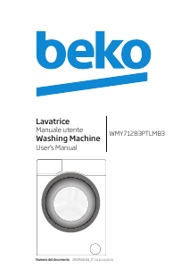 Manuale BEKO WMY 71283 PTLMB3 Lavatrice