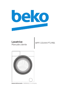 Manuale BEKO WMY 101444 PTLMB1 Lavatrice