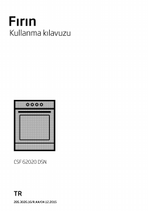 Kullanım kılavuzu BEKO CSF 62020 DSN Solo fırın