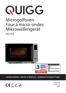 Mode d’emploi Quigg MG10-B Micro-onde