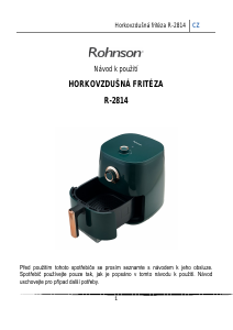 Manuál Rohnson R-2814 Fritéza
