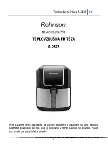 Návod Rohnson R-2825 Fritéza