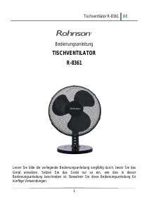 Bedienungsanleitung Rohnson R-8361 Ventilator