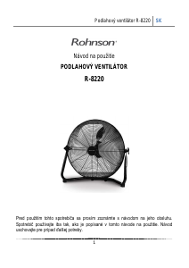 Návod Rohnson R-8220 Ventilátor