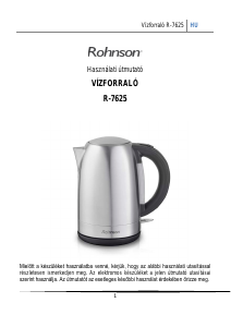 Használati útmutató Rohnson R-7625 Vízforraló