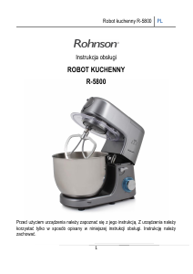 Instrukcja Rohnson R-5800 Mikser